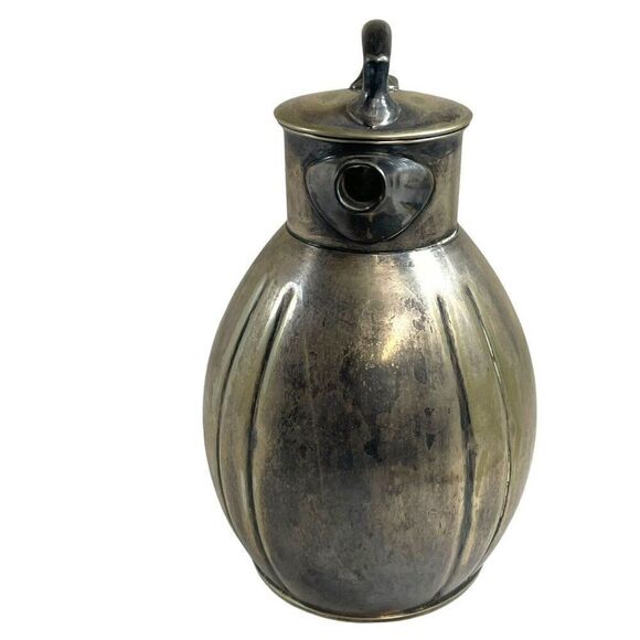 Vintage Teapot Silver Plated MCM Coffee Pitcher L. B. Smith Company Silverplate - Picture 4 of 8